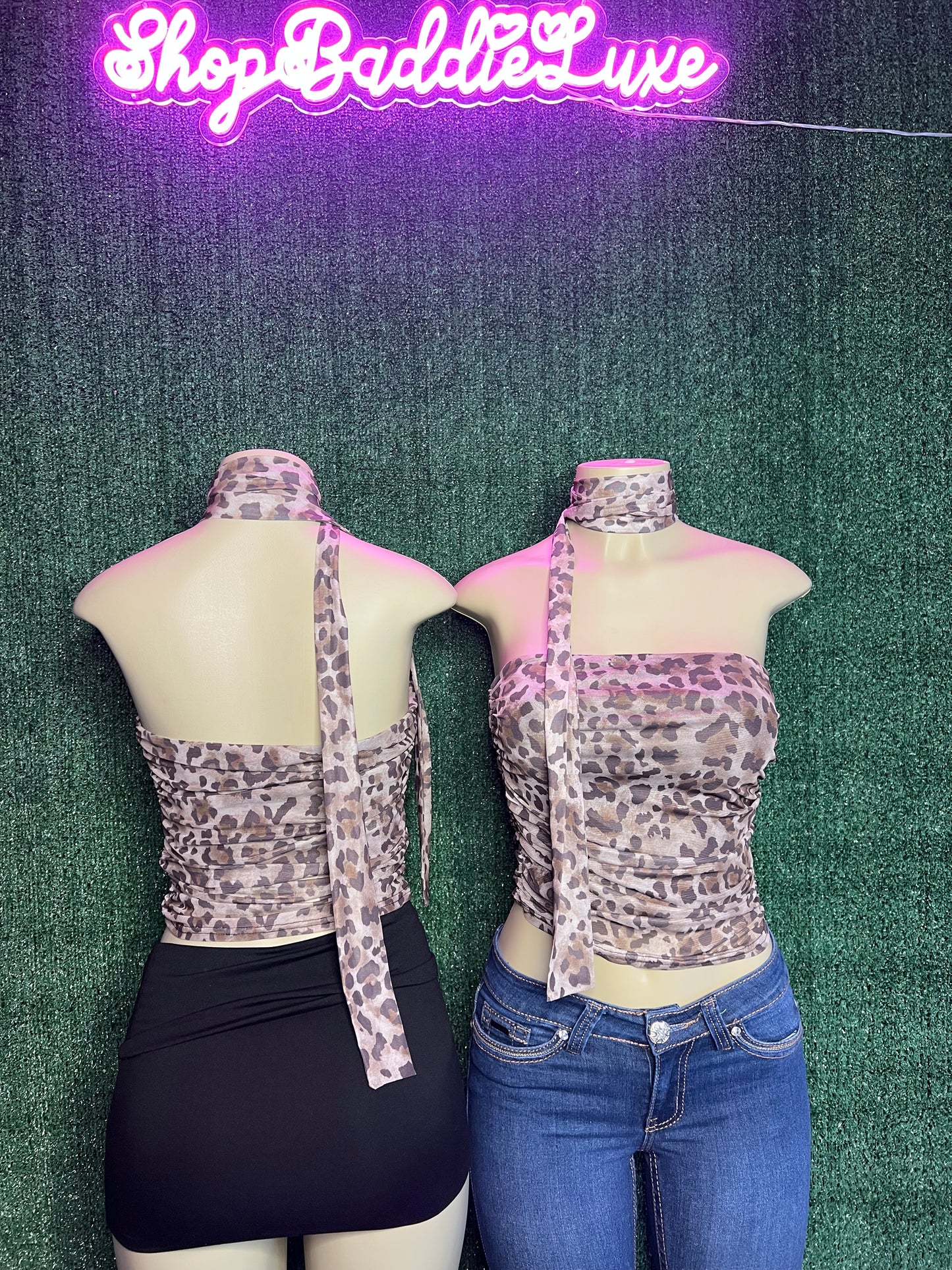 Leopard Print Tube Top