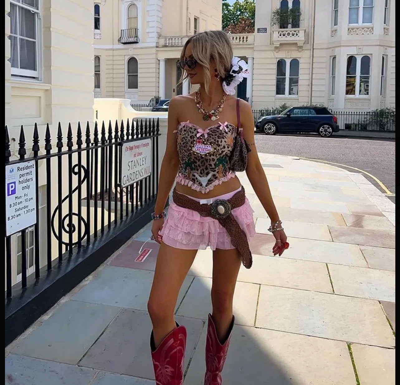 Leopard Print Las Vegas Corset Top