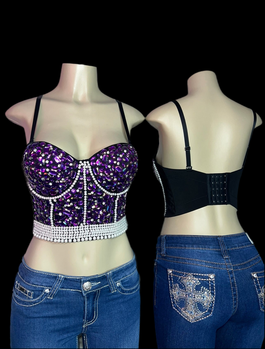 Rhinestone Diamond Corset