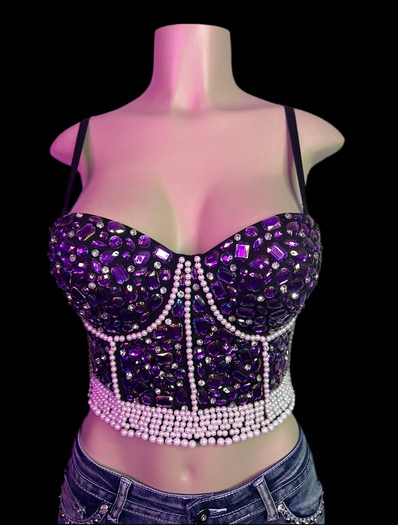 Rhinestone Diamond Corset