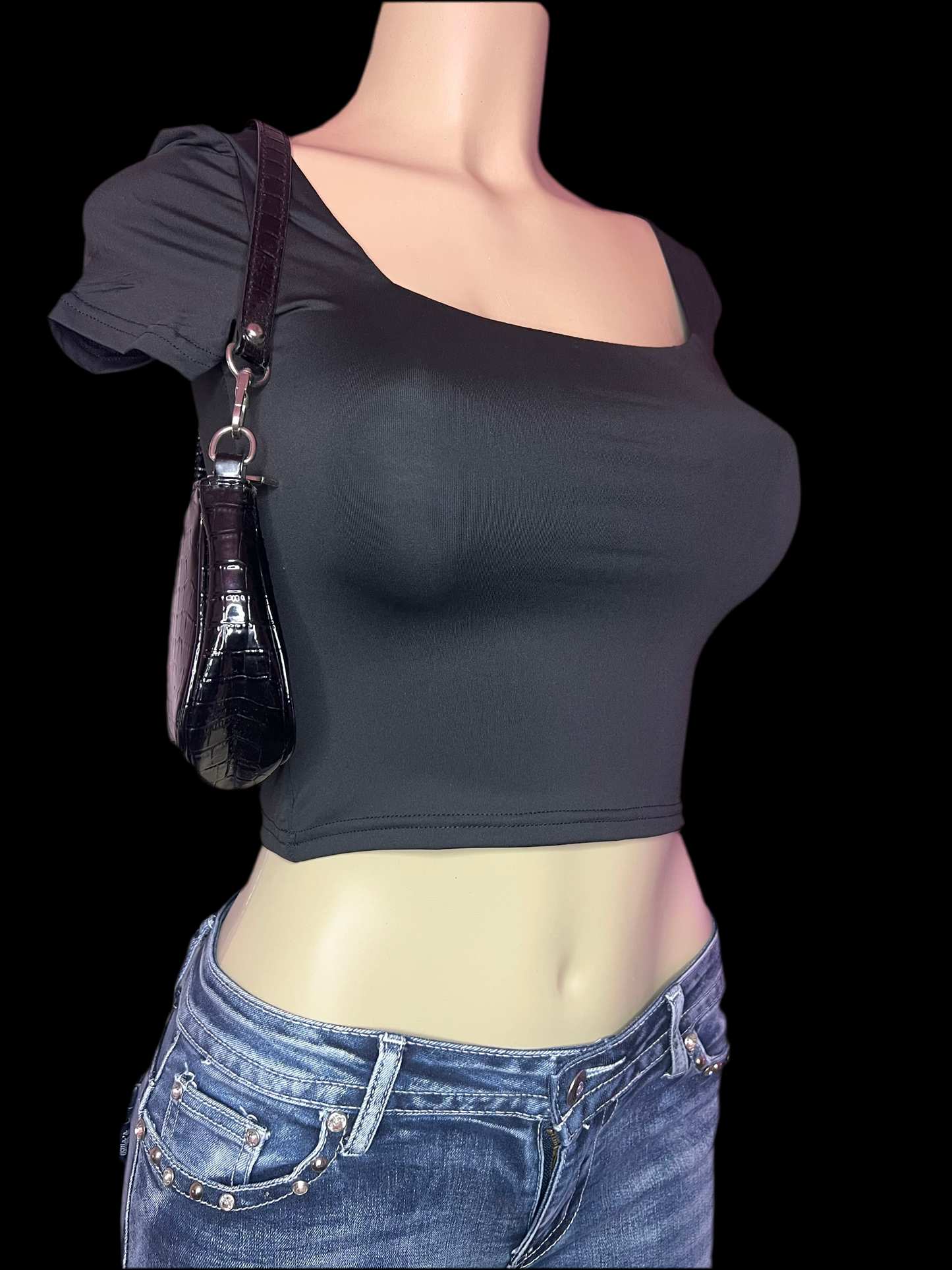 Kiara Black Double Layered top