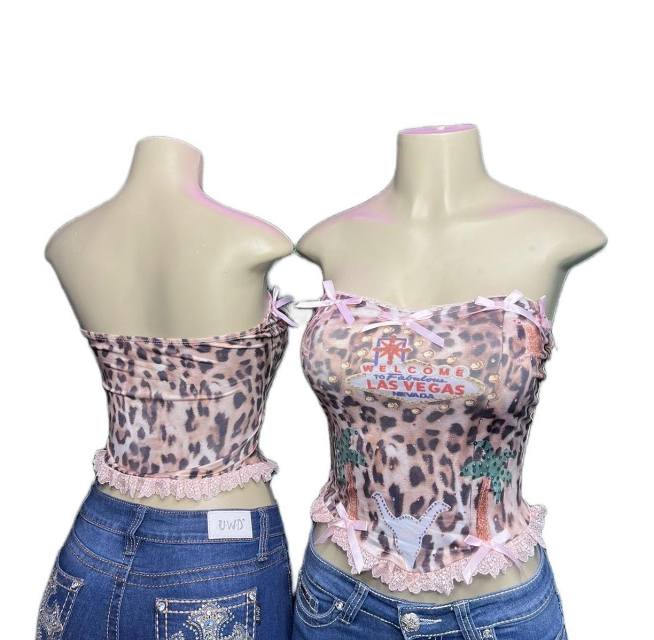 Leopard Print Las Vegas Corset Top