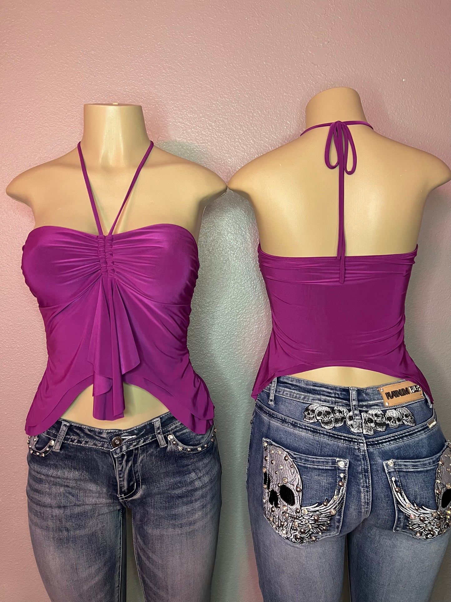 Chelsy top- Magenta